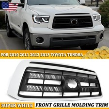 For 2010-2013 Toyota Tundra Front Bumper Grille Upper Grill Assembly Super White For 2010-2013 Toyota Tundra Front Bumper Grille Upper Grill Assembly Super White