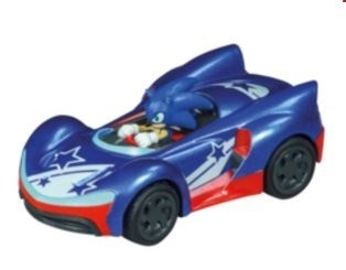 CARRERA, Macchinina a frizione blu con stella SONIC The Hedgehog - Sonic, ,  ...