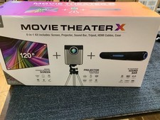 ILive MOVIE THEATER X BUNDLE 6 IN 1 PROJECTOR, SCREEN, SOUNDBAR, TRIPOD NEW