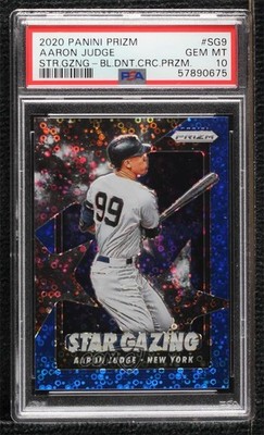 2020 Prizm Star Gazing Quick Pitch Blue Donut Circle /199 Aaron Judge #SG-9 0h75