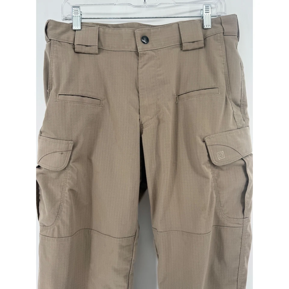 Pantalones de Carga Tácticos 5.11 Para Hombres 32x32 Bronceados Trabajo Utilidad Aire Libre Senderismo Militar Foto 3 de 4
