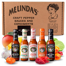 Melinda S Hot Sauce Variety Pack - Extra Spicy Gourmet Hot Sauce Gift Set with V
