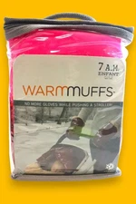 7AM Enfant Stroller Warmmuffs Gloves Anti-Freeze Stroller Mittens in Pink