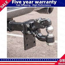 Adjustable Pintle Trailer Hitch Ball Pintle Mount Fits 2receiver 2.5-3ring