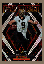 Drew Brees #FF-3 Fire Forged Refractor 2021-22 Panini Phoenix 