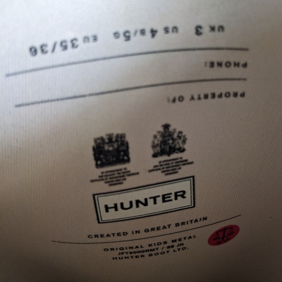 Hunter Metallic Silver Rain Boots View 6