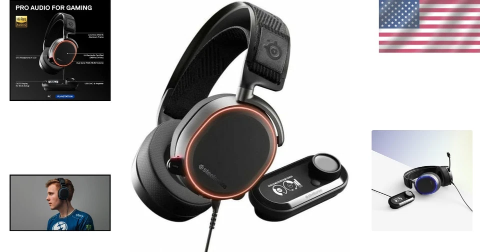 Arctis Pro + GameDAC Headphones - Studio Quality Mic - Black - Image 2 of 4
