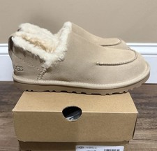 NIB Womens UGG Size 8 Loria Pull On Suede Slipper Shoe SAN Sand