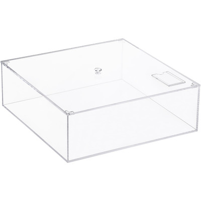 Worasign Clear Acrylic Square Cube Plastic Plastic Rectangle Cube Containers