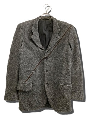 COMME des GARCONS HOMME PLUS 3B Herringbone Jacket PR-J227 Gray Size:M 4507