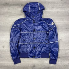 Moncler Giacca Pista Vintage Sottile Nylon Importazione Giappone 'Royal Blue' - Taglia 1 Small