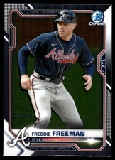 Freddie Freeman 2021 Bowman Chrome #83 Braves MLB READ FREE SHIP AutographDen