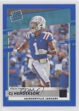 2020 Panini Donruss Rated Rookie Press Proof Blue CJ Henderson #348 1u6