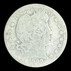 1909-S Barber Silver Quarter