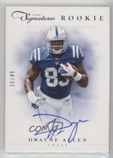 2012 Panini Prime Signatures Rookie Signature Silver 36/49 Dwayne Allen Auto 2r8