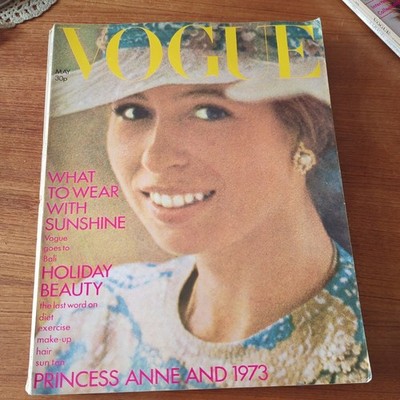 Vogue  Magazine May 1973 -  PRINCESS ANNE Cover - Vintage Copy