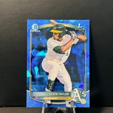 2025 Bowman Chrome Sapphire Devin Taylor #BDC-135 Athletics