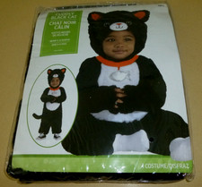 Black Cuddly Cat Costume Infant 6-12 Months NEW Halloween Costume