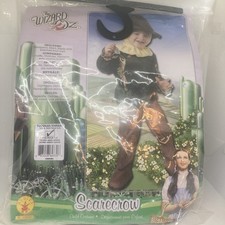 NEW Sealed Wizard of OZ Scarecrow Toddler/Infant Costume Age 1-2 By Rubie's