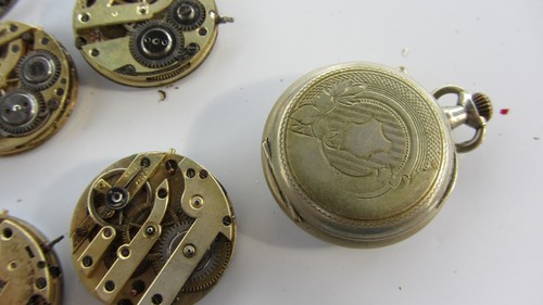 Lot de montres Gousset anciennes , pour pièces .(9). - Foto 9 di 12