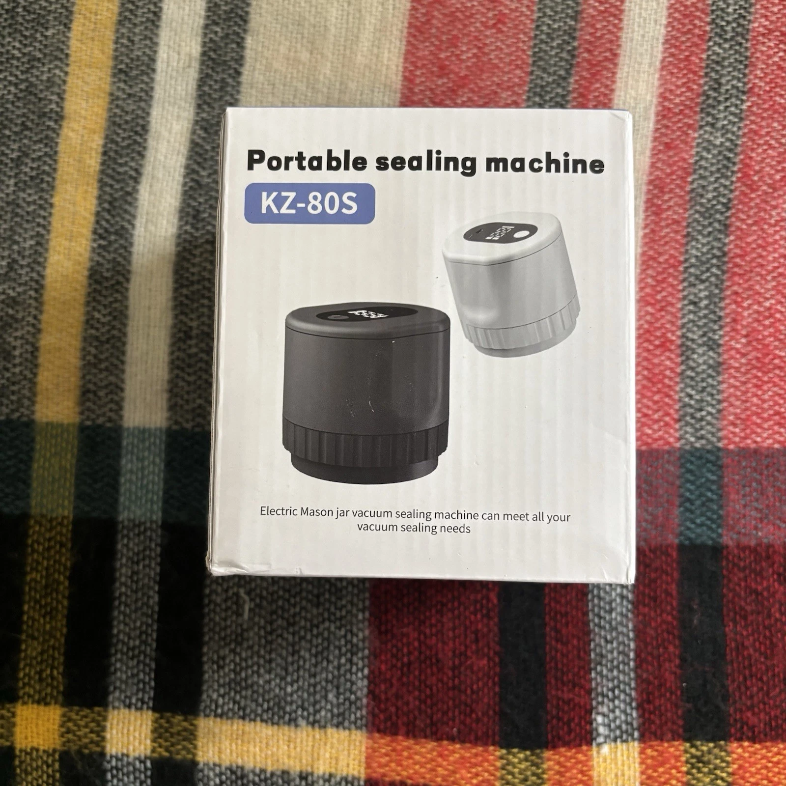 KZ-80 Electric Mason Jar Vacuum Sealer Kit Cordless Portable Sealing Machine New