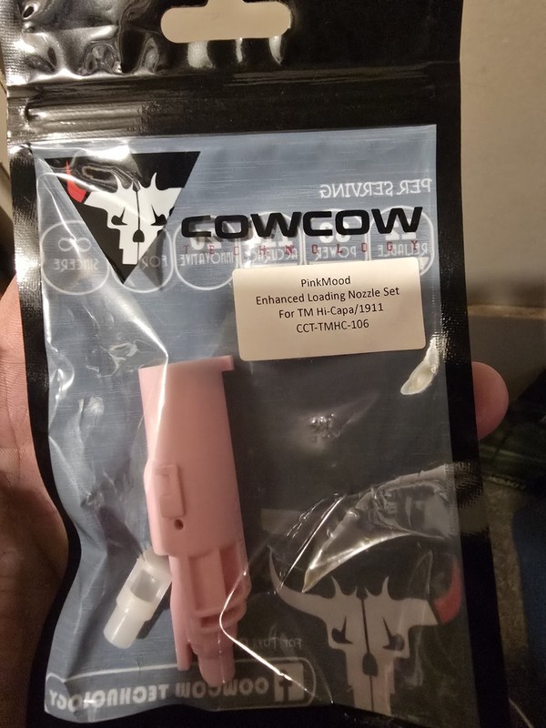 CowCow TM Hi-Capa GBB PinkMood Enhanced Loading Nozzle Set