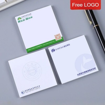 50-100 Books Custom LOGO Notepad Sticky Memo Pad Notes Gift for School Business