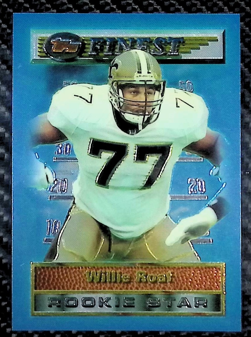 Willie Roaf - 1994 Topps Finest #19 Rookie Star - Saints