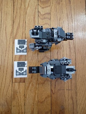 Lego Star Wars Lot of 2 Remnant AT-RT builds from 75444 with sticker sheets