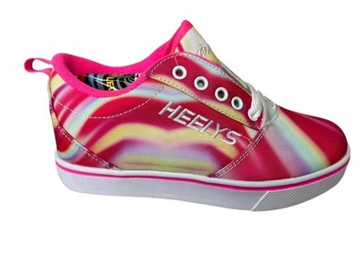 Heelys Youth Girls Sneaker Pro 20 Prints HE101144 Roller Shoe Pink Tie Size 1