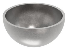 Halbhohlkugel - Halbkugel Stahlkugel Zierelement &Oslash; 48 mm glatt Stahl S235JR, roh