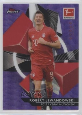 2020 Topps Finest Bundesliga Purple Wave Refractor /250 Robert Lewandowski 7y2