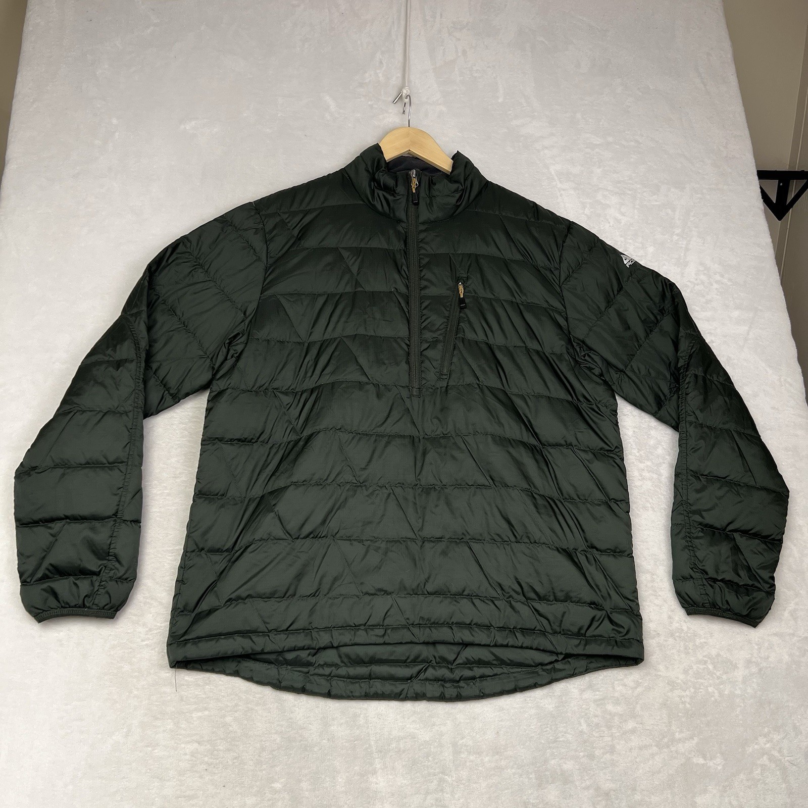 SACAI X NIKE Nike ACG Piumino d'oca puffer pullover giacca verde mezza zip confezionabile grande