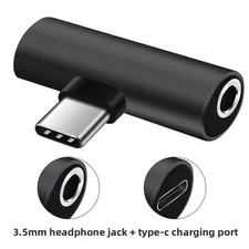 2 in 1 Type-C USB C to 3.5mm AUX Audio Headphone Jack Adapter Charger Cable New