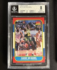 1986-87 Fleer #72 Xavier McDaniel #72 BGS 8 w/ Subgrades (7.5, 8, 8.5, 9) RC
