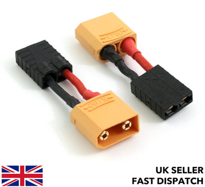XT90 Stecker auf TRX Buchse Stecker Leitung Adapter/Draht/Kabel 30mm TRAXXAS RC LiPo