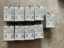 Lot Of 9 Untested Omron H3CA-A Digital Timer Relays 11 pin