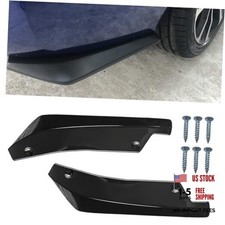 YoRise 2PCS Car Rear Bumper Lip Splitter Canard Diffuser, Universal Car Black