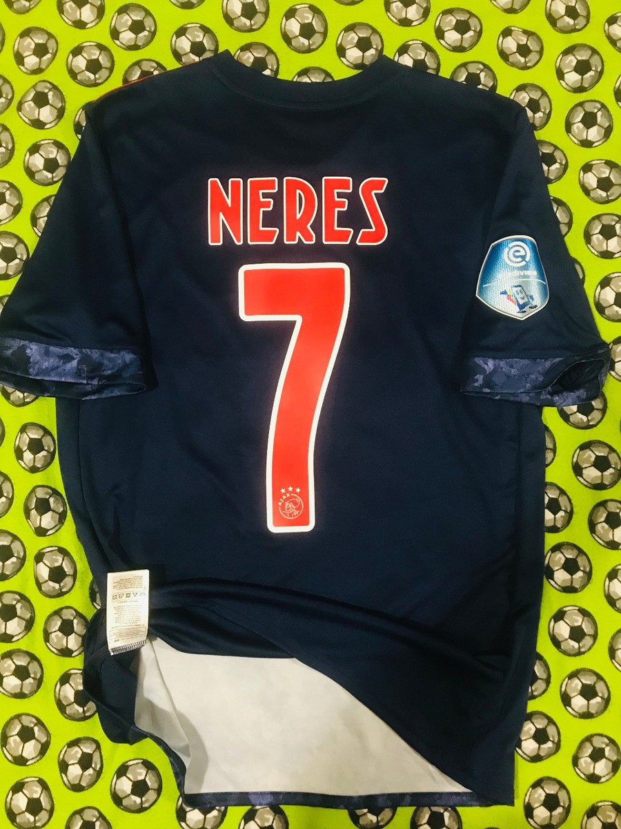 RARE Adidas Ajax Away Soccer Football Jersey 2017 2018 David Neres