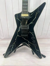 Dean Dimebag Caibei Lightning Electric Guitar Black Hardware