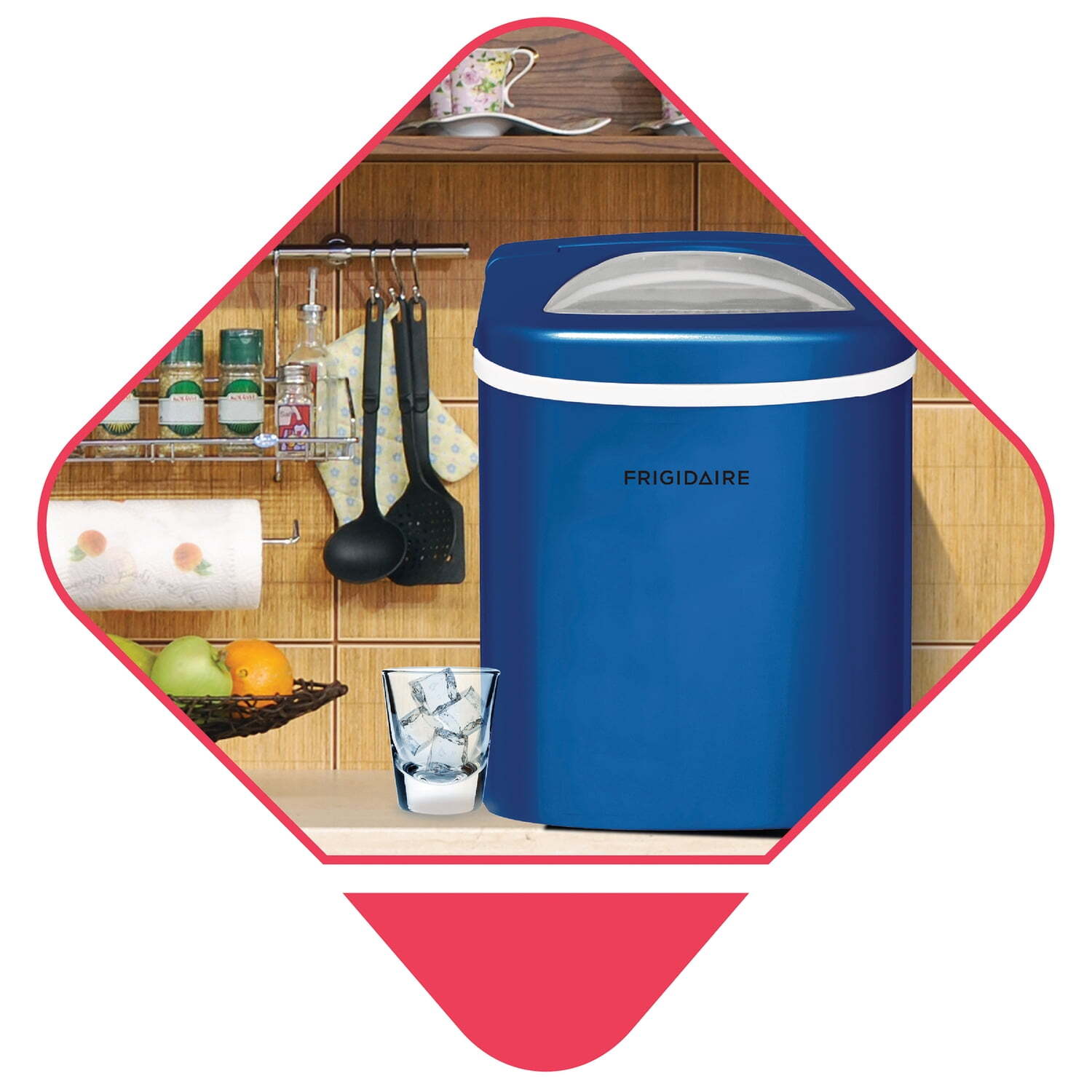 Frigidaire 26lb. Portable Countertop Ice maker, Blue, EFIC108+jj eBay