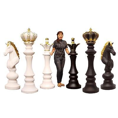 White Knight Chess Piece Life Size Statue