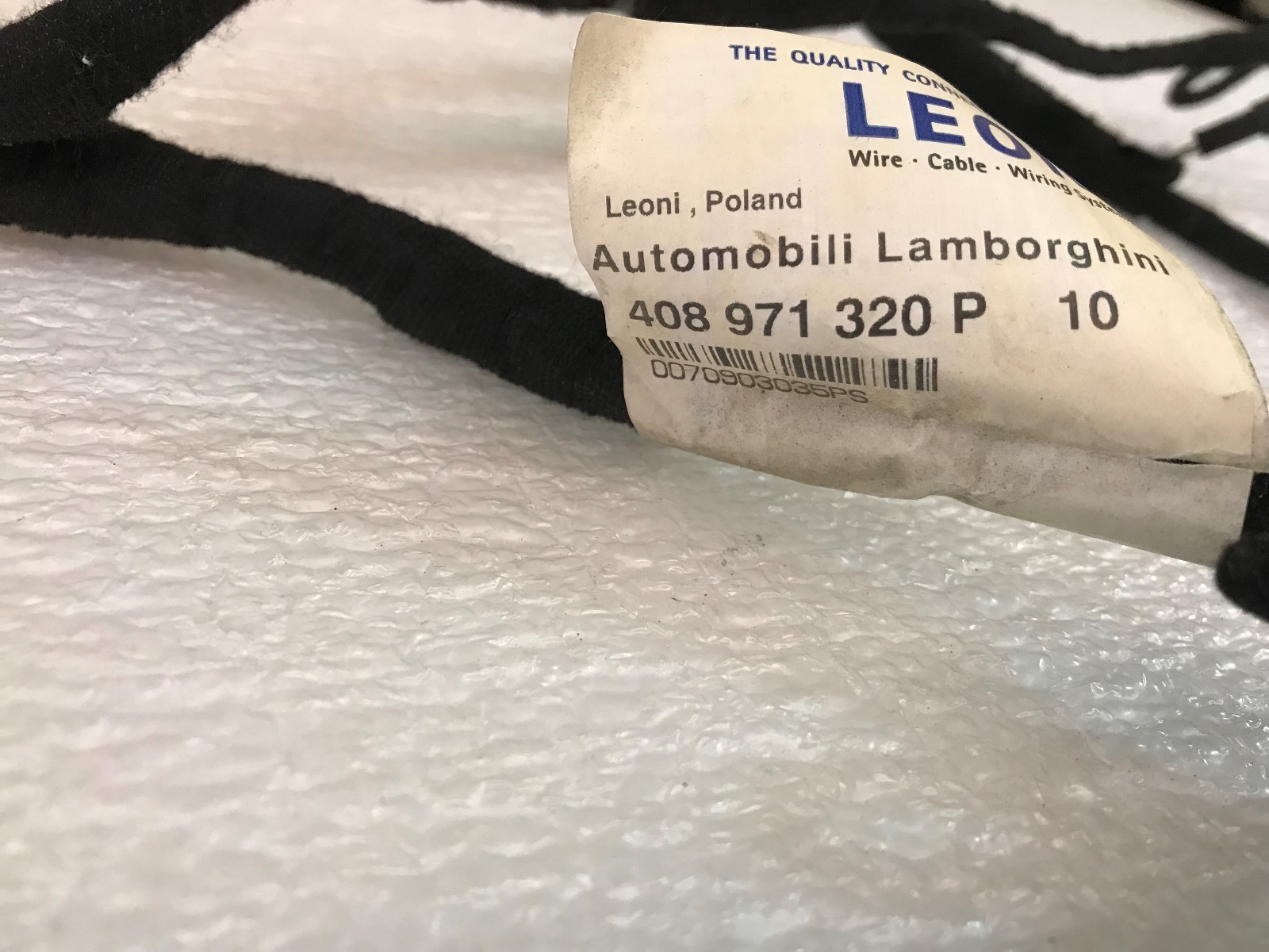 LAMBORGHINI GALLARDO LP570 SL DASH WIRING HARNESS WITH NAVIGATION OEM 408971320P