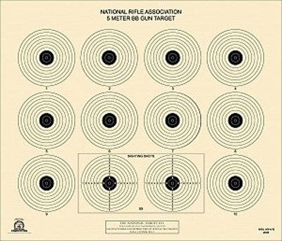 AR-4/10 [AR4/10] NRA Official 5 Meter BB Gun Target (100) Tagboard [14 ...