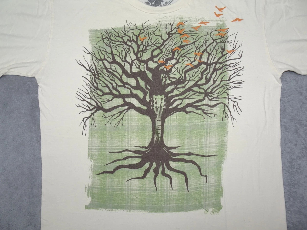 Tell the People Guitar Tree Art T Shirt Small Beige eBay