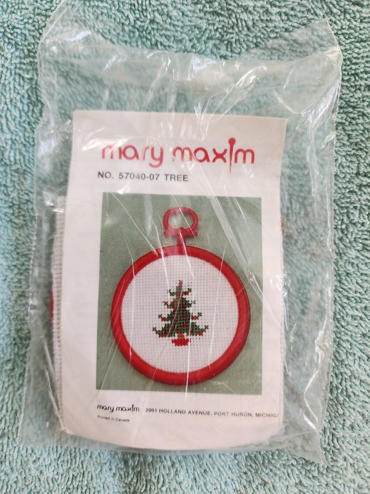 MARY MAXIM CHRISTMAS TREE Counted Cross Stitch Kit, NIP, Everything Included. eBay