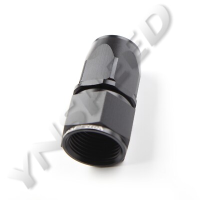 US STOCK 10AN AN10 AN-10 Straight Swivel Fitting Hose End Adaptor Black Aluminum