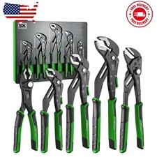 5-Piece Pliers Set, 8" Adjustable Joint Pliers, 8", 10” and 12” Quick Adjust