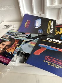 1989 oval seal Action Set CIB original nintendo nes plus extras and games  