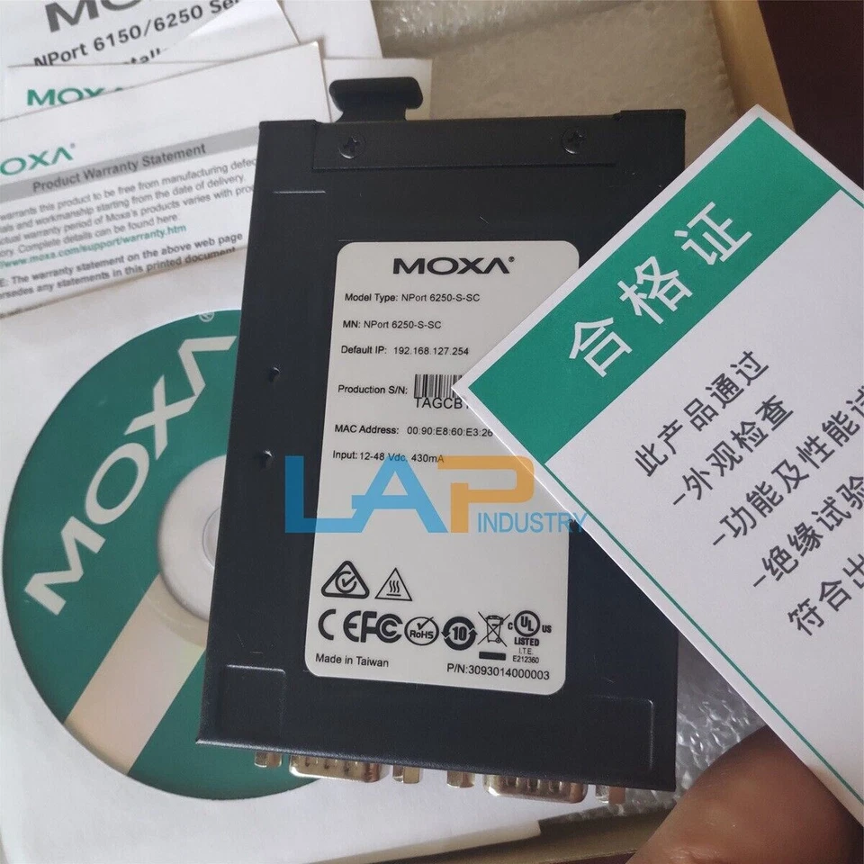 1 Pc. NEW FOR   NPORT 6250 RS232/422/485 Serial Server 2-port networking - Image 2 of 4